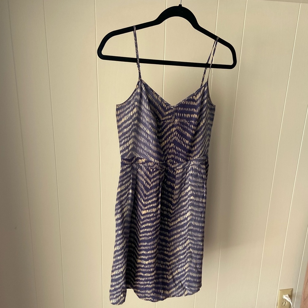 Blue patterned dress